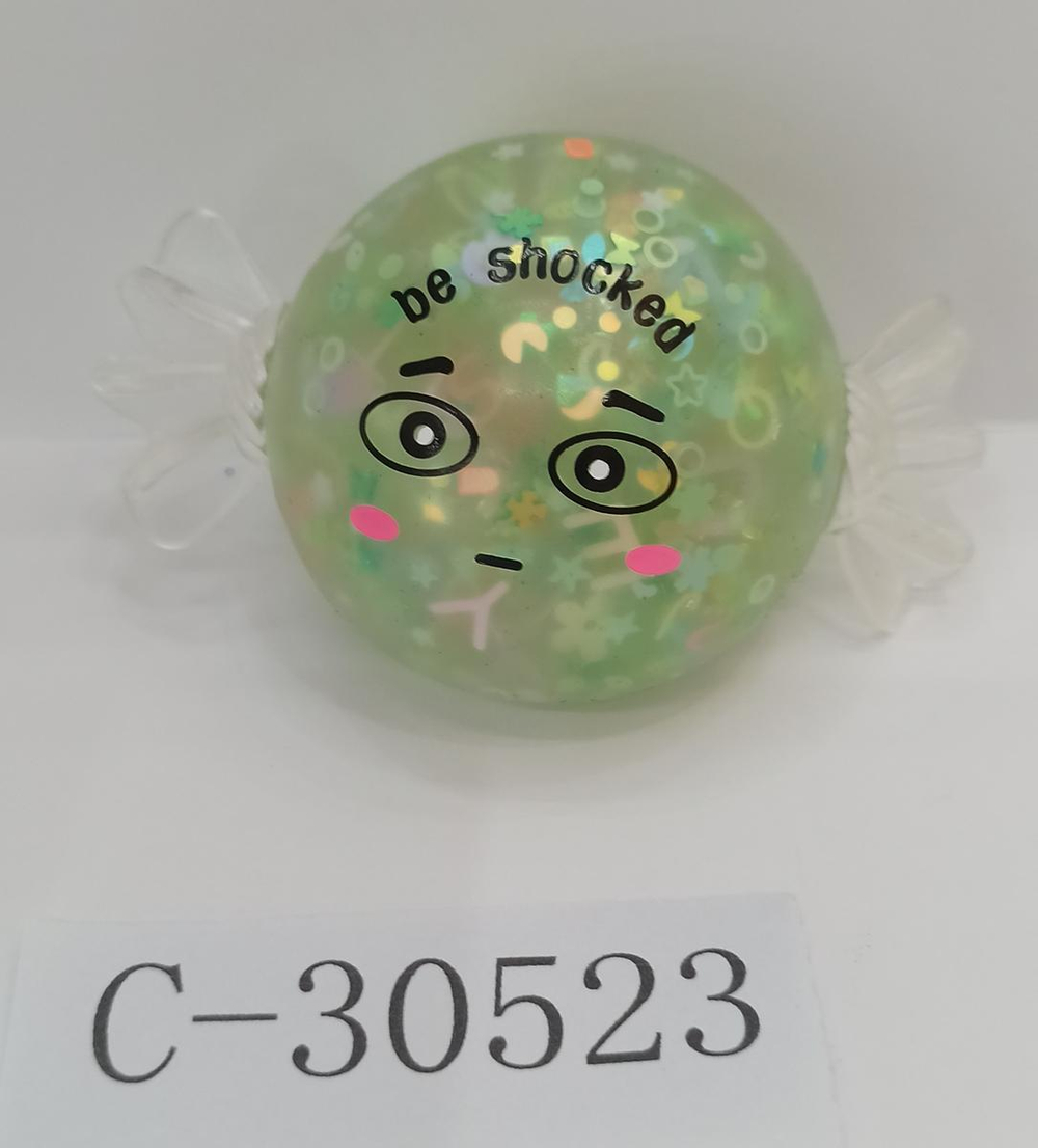 Мякиш Конфета с блестками 13 см, 3 цвета микс, с-30523