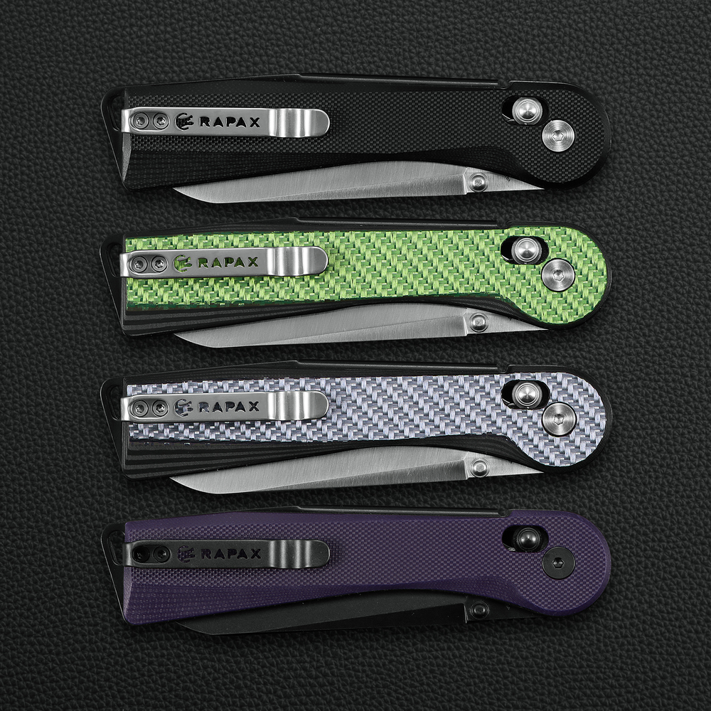 Нож Огонек / Wisp зеленый карбон