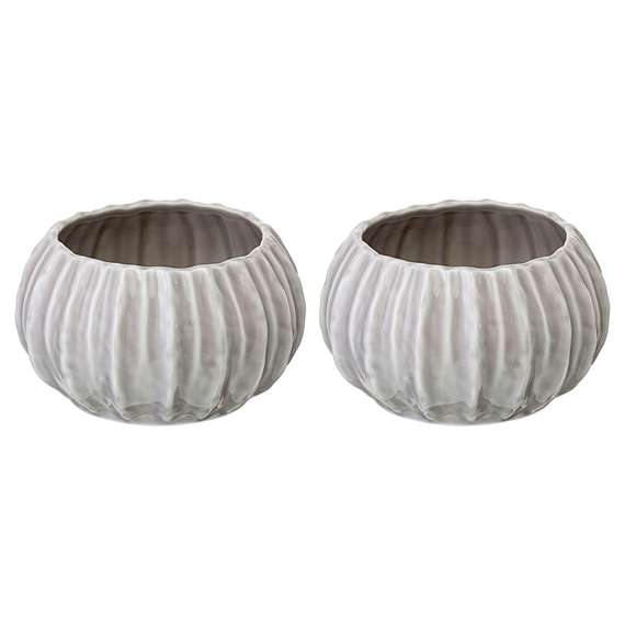 Набор из 2 салатников actinia серого цвета из коллекции sea treasures