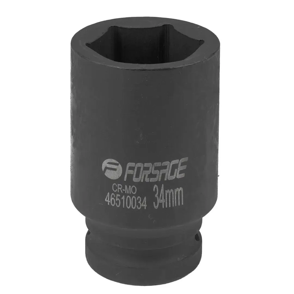 Головка ударная глубокая 34мм 3/4''6гр Forsage F-46510034