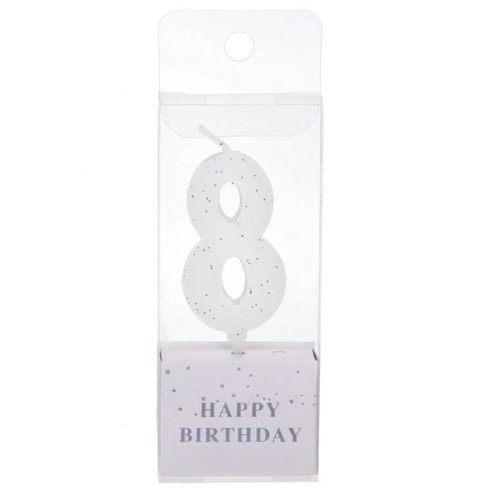 Свеча для торта Цифра Фактура «8» 4,6 см