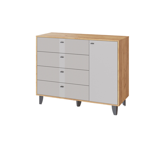 Комод Катрин-13 (дуб крафт золотой/сантьяго софт) ТЭКС