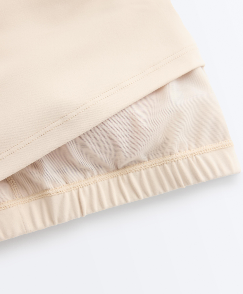 Oysho Топ-майка Comfortlux с плетеными бретелями, песочный