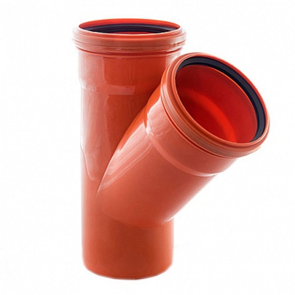 Тройник 110х110 угол 45 наруж ПП ПОЛИТЭК