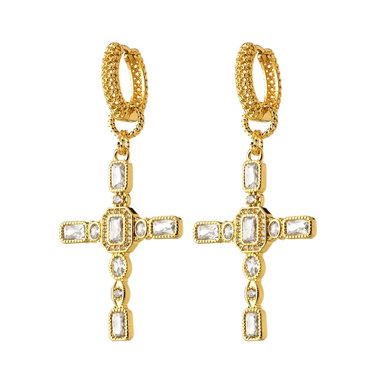 Серьги Вайолет – Золото, Белая