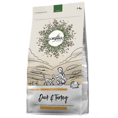 Craftia Harmona Sterilised Cat Утка с Индейкой 1.4кг.