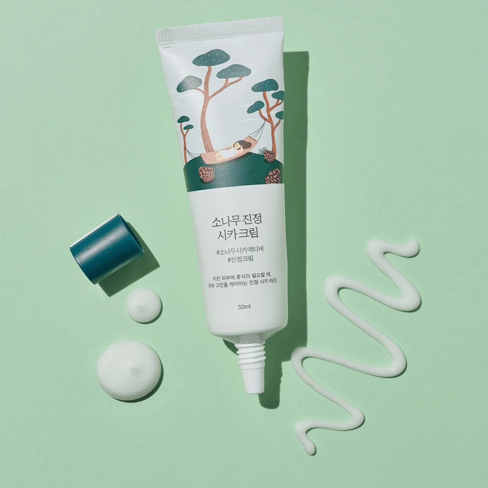Round Lab Крем успокаивающий с экстрактом сосны и центеллы - Pine calming cica cream, 50мл