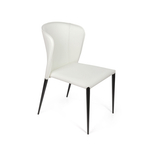 Стул Albert, кожа белый