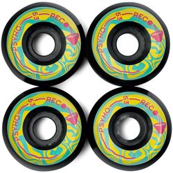Колеса для скейтборда RECORD PSYHO V5 WHEELS (BLACK) 55MM 102A