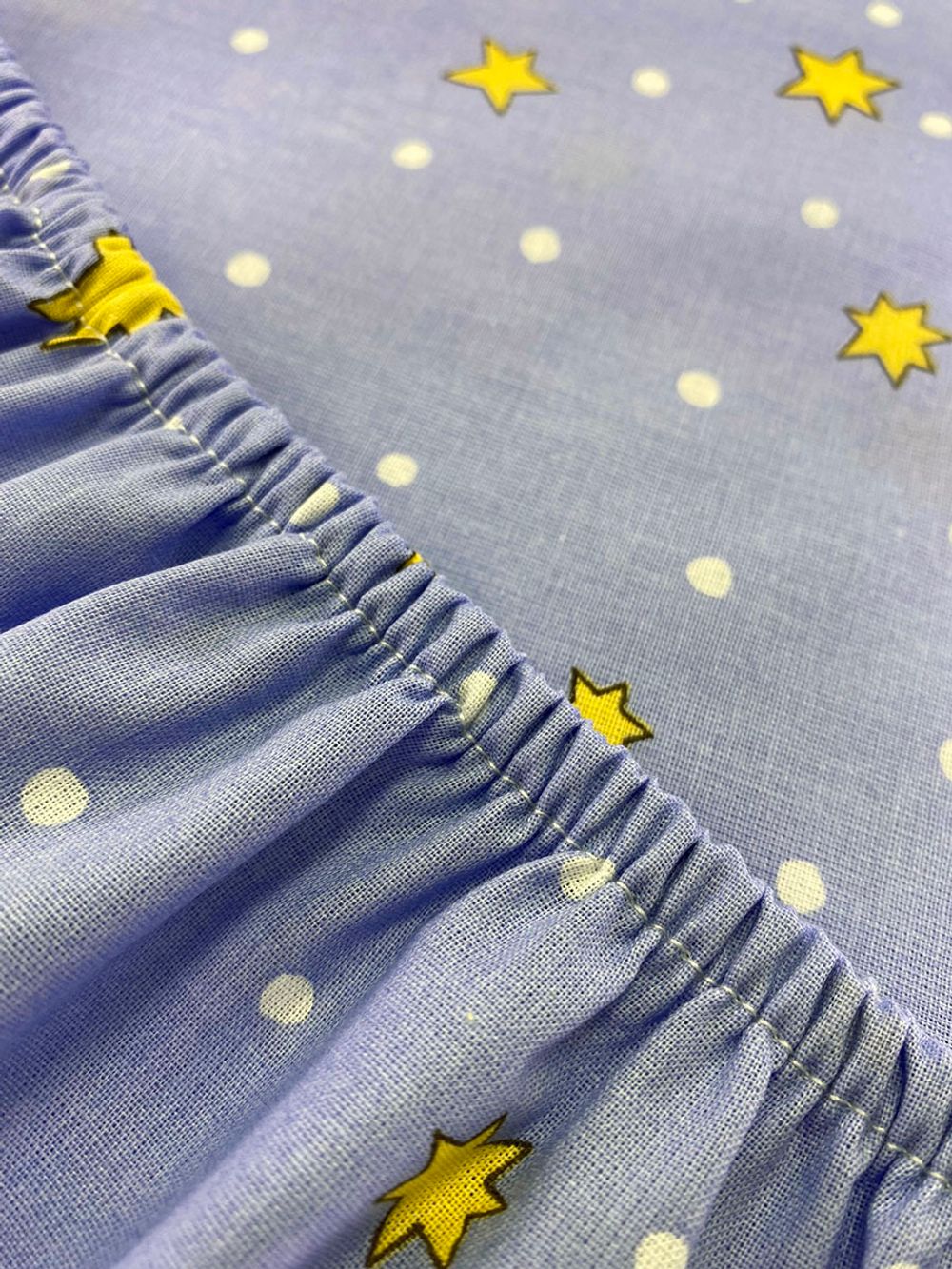 Постельное белье перкаль Сказка "Зимние звезды" семейное Наволочка 50х70 см 2 шт Простынь на резинке 160x200 см Пододеяльник 145x215 см 2шт