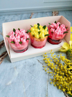 Набор трафйлов - торты в стакане (Тюльпаны)