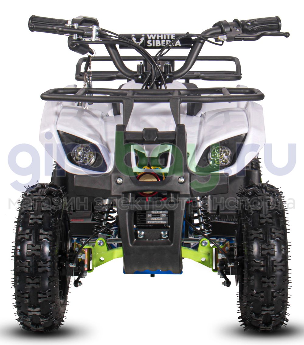 Детский электроквадроцикл WHITE SIBERIA SNEG MINI 1000W - Голубой фото 6 фото №11