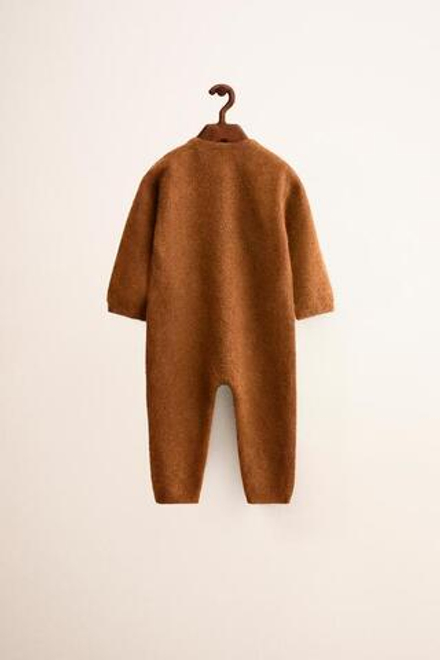 ZARA TIMELESS - ДЛИННЫЙ КАШЕМИРОВЫЙ КОМБИНЕЗОН, СВЕТЛО-КОРИЧНЕВЫЙ