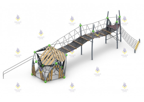 Спортивно-игровой комплекс «Молекула-5 с тропой»