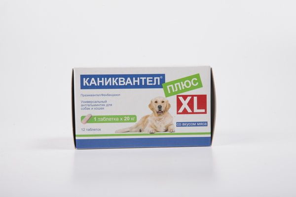 Каниквантел Плюс XL Антигельминтное Средство для Собак и Кошек