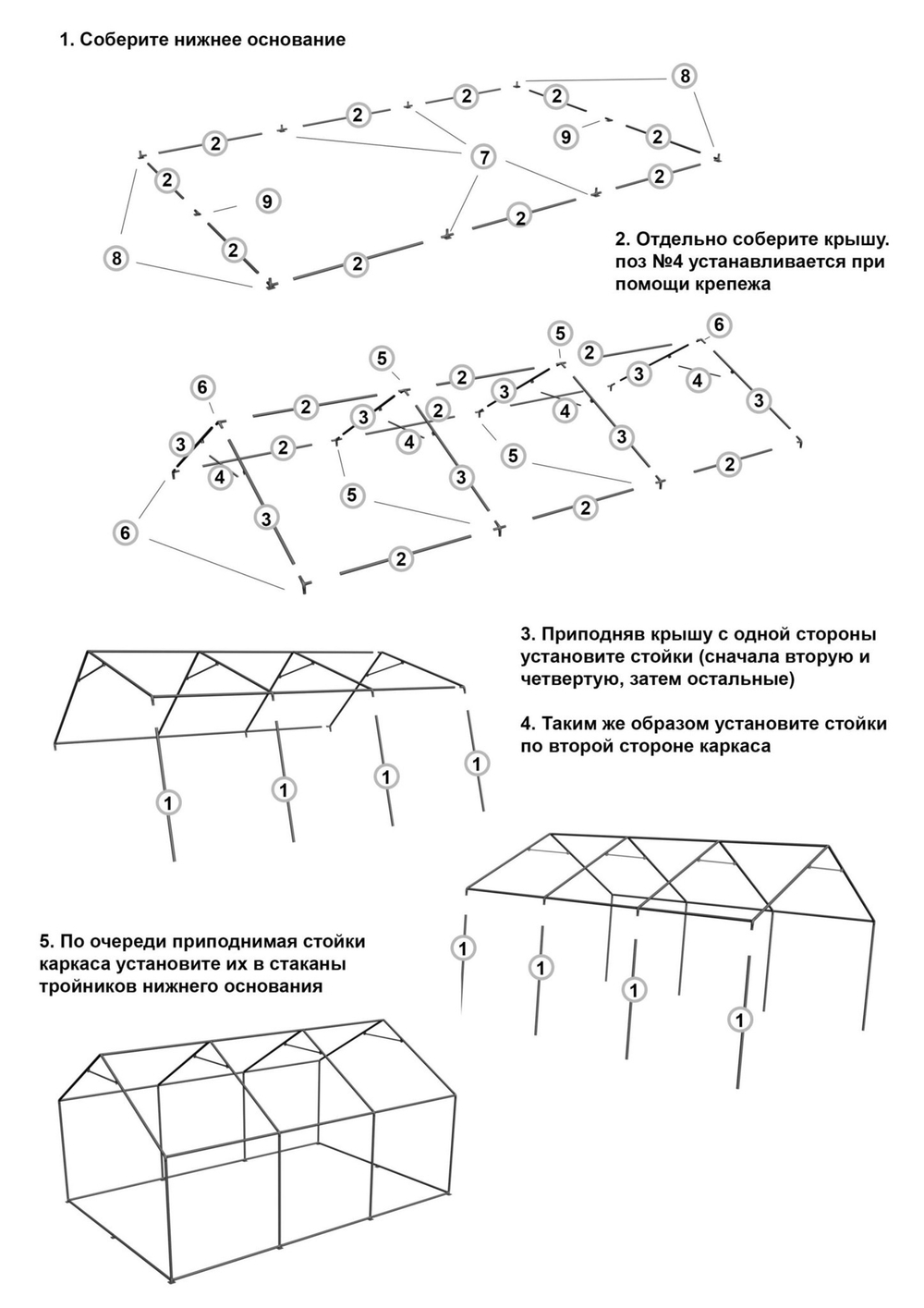 Шатер без стен "Гросс" 6 х 4