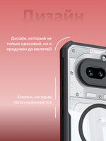 Чехол для Nothing Phone (4a) c Магсейф противоударный с усиленными углами XUNDD