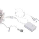 Гирлянда для дома НИТЬ «Сияющая капля» 10 м 60 ламп LED, прозр.пров, 8 реж,IP-20, Мультицвет (возможность соединения)