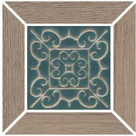 Вставка Тровазо наборный коричневый тёмный матовый (ID158)