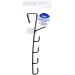 Вешалка надверная на 6 крючков «ПЕРФЕКТХАУС», цвет черный, 27см ( Селфи)