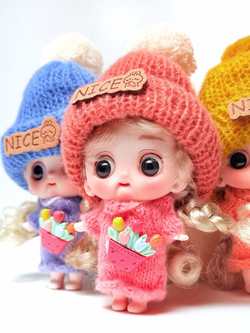 Брелоки "Куколки в шапках' 12 см оптом