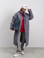 Пальто женское демисезонное "Ливерпуль" серый