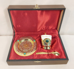 Кофейный набор Златоуст "Малахит"