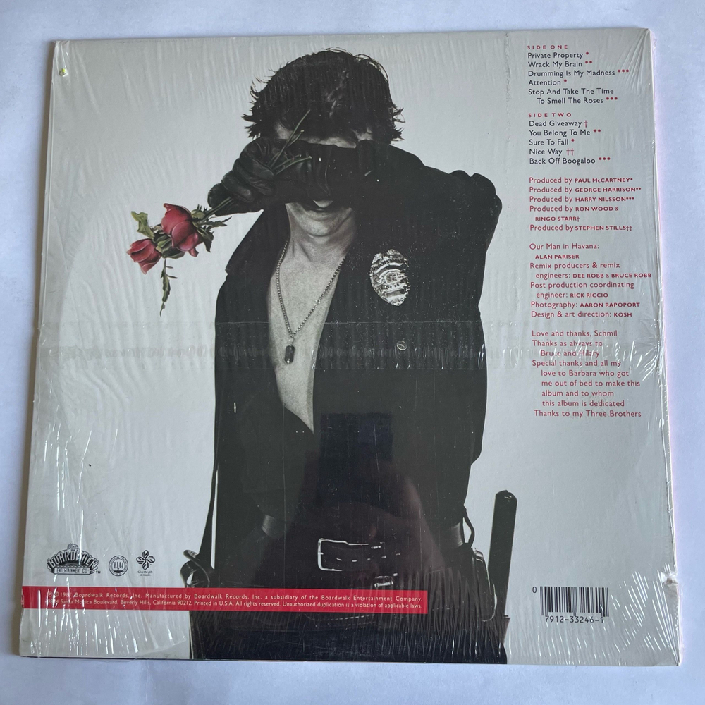 Винтажная виниловая пластинка LP Ringo Starr, Stop And Smell The Roses (США 1981)