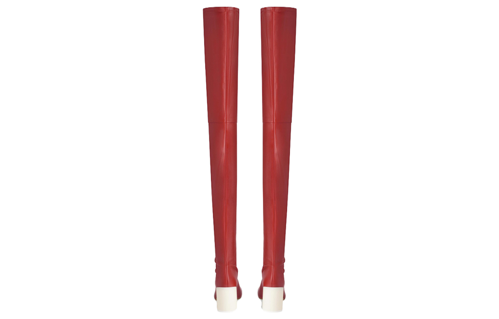 MM6 Maison Margiela Anatomic Over the knee Boots Women"s Red