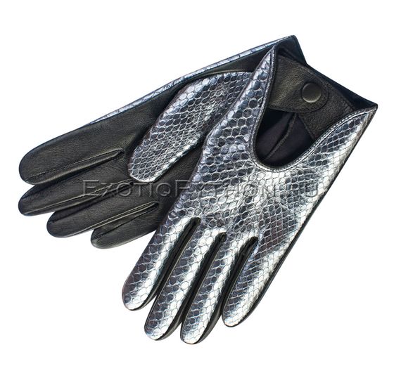 Перчатки из кожи питона AC-70