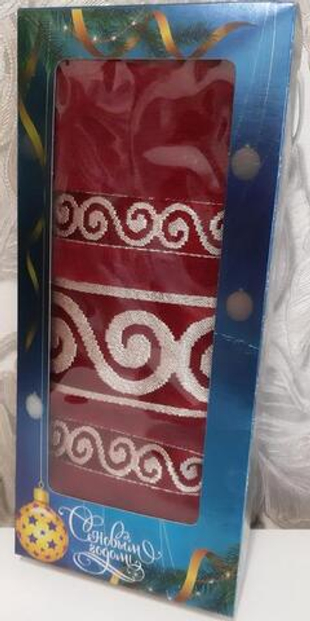 Полотенце махровое в подарочной упаковке, 100% хлопок, Узбекистан.