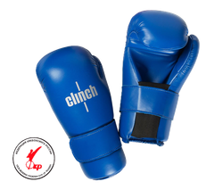 Перчатки ITF, GTF защитные Clinch Semi Contact Gloves Kick синие