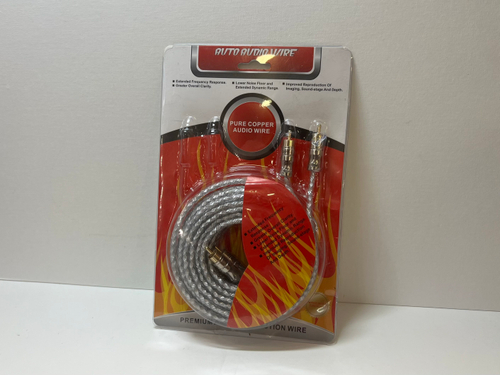 AAW / Набор проводов для сабвуфера, усилителя (2-х канального), серый