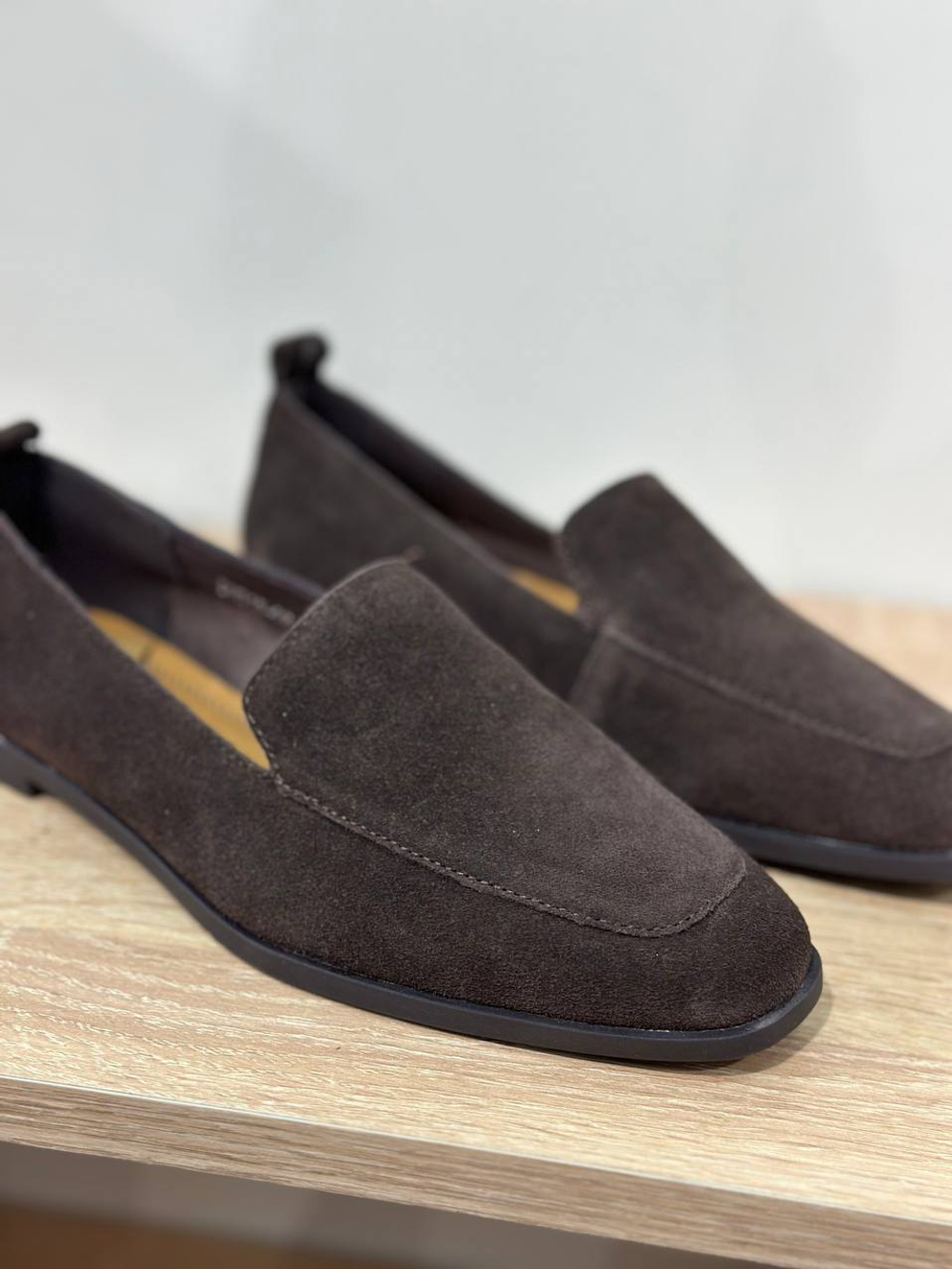 Лоферы из натуральной замши