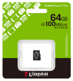 Карта памяти Kingston microSDXC SDCS3/64GBSP 64 Гб