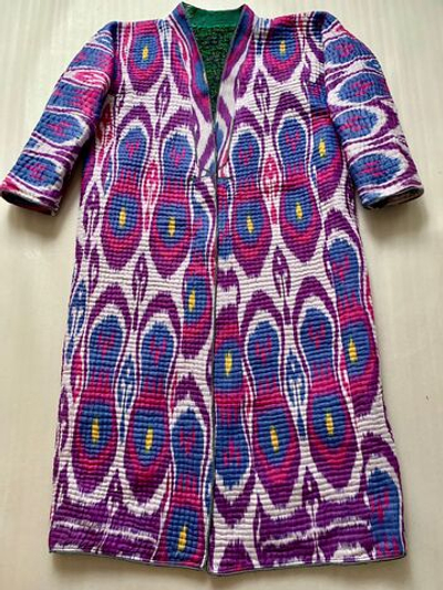 Узбекский халат"Адрас" р.50+