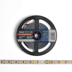 ULS-M14-2835-168LED-m-10mm-IP20-DC12V-14W-m-5M-4000K PROFI Гибкая светодиодная лента на самоклеящейся основе. Катушка 5м. в герметичной упаковке. Белый свет4000К. ТМ Uniel.