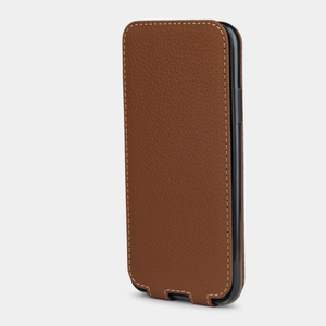Чехол для iPhone X/XS из натуральной кожи теленка, цвета карамель