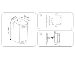Ambrella Уличный настенный архитектурный светильник Garden ST3744