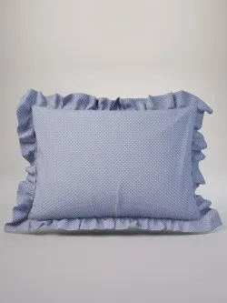 Декоративная наволочка с рюшами, оборками "Нежность" 50х70см, 1 шт, без молнии