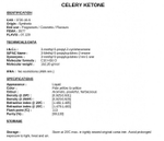 CELERY KETONE / СЕЛЬДЕРЕЙ КЕТОН CAS 3720-16-9