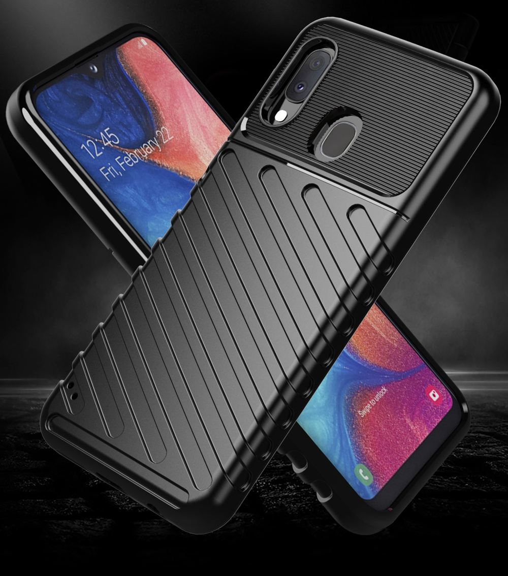 Чехол для Samsung Galaxy A20 (Galaxy A30, M10S) цвет Black (черный), серия Onyx от Caseport