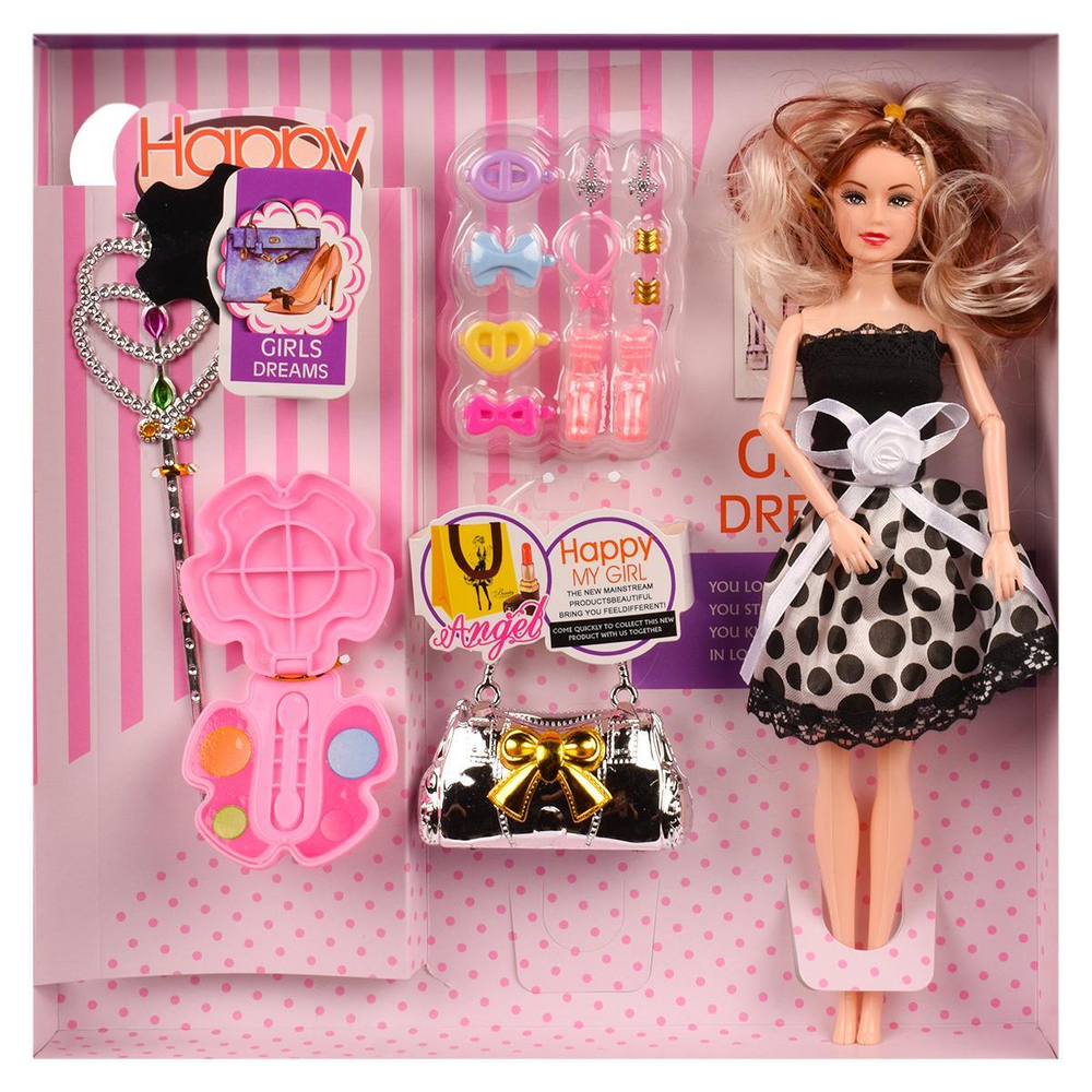 Кукла тип Модель на шарнирах с аксесс. 32см, коробка YT1663A2