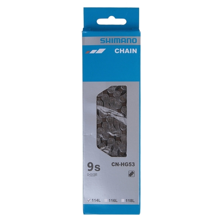 Цепь Shimano Deore, HG53, 9ск, 114 зв., амп.пин (1шт)