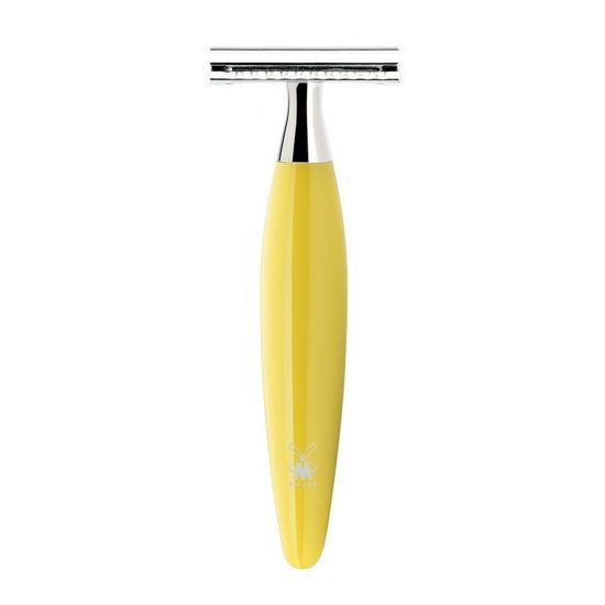 Т-образная бритва (станок) MUEHLE KOSMO, смола лимонного цвета