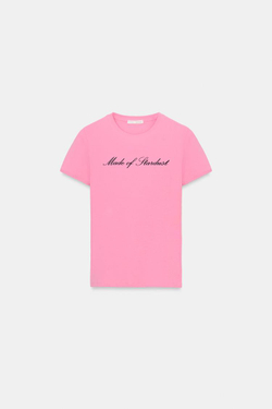 ZARA ФУТБОЛКА С НАДПИСЬЮ, РОЗОВЫЙ