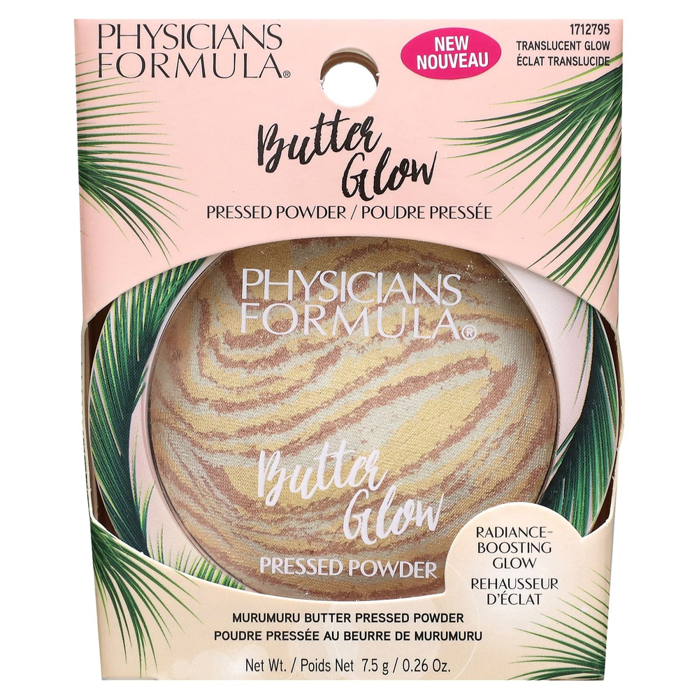 Physicians Formula, Butter Glow, прессованный порошок, 1712795 Translucent Glow, 7,5 г (0,26 унции)