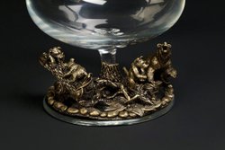 Бокалы для коньяка "Утро в сосновом бору" эконом 2 шт. в подарочном футляре с художественным оформлением