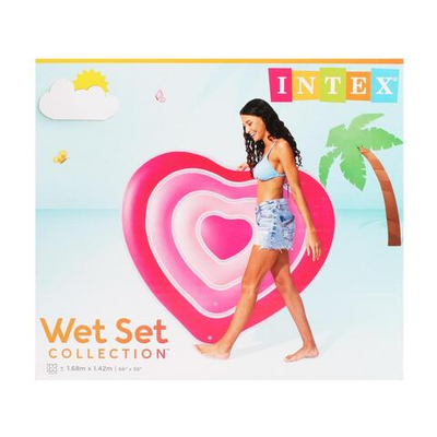 Плот для плавания 167*142см, Сердце (Intex)