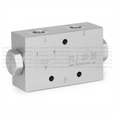 FLJ10-20 - Делитель потока дроссельный, G3/8-G3/8-G3/8, 10 - 20 л/мин, 350 бар